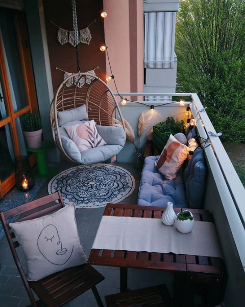 6 классных идей для оформления балкона из зарубежных интерьеров